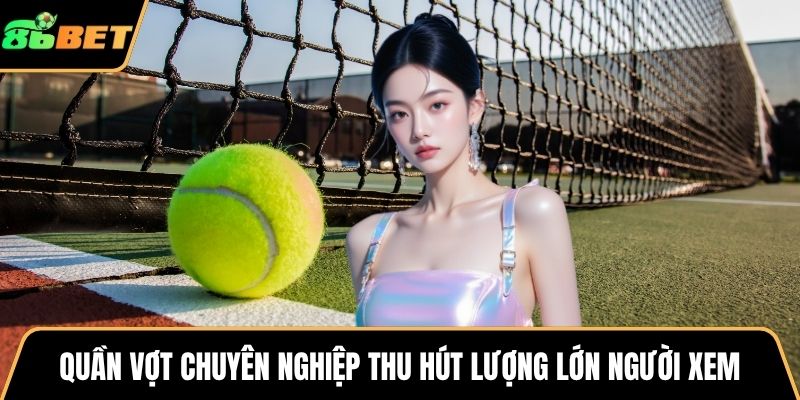Quần vợt chuyên nghiệp thu hút lượng lớn người xem